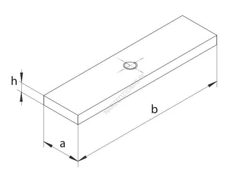 Rysunek techniczny: Podkładka do oprawek VDI PO 4 /54x13,5 do typu 1114-20P,P-L - BISON-BIAL
